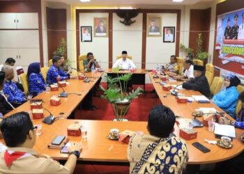 Wako Solok, H. Zul Elfian rakor bersama terkait persiapan pemilu 2024