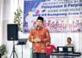 Wawako Ramadhani Kirana Putra saat menghadiri perpisahan dan pelepasan 32 siswa SD N 03 Kampung Jawa.(Prokomp)