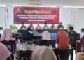 Rapat koordinasi KPU Kabupaten Solok terkait pemetaan TPS dan penyusunan daftar pemilih untuk pemilihan serentak nasional 2024.(Klikpositif)