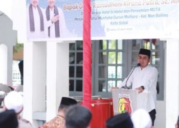 Wakil Wali Kota Solok, Ramadhani Kirana Putra meresmikan MDTA Masjid Siratul Muntaha Gurun Mutiara.(Ist)