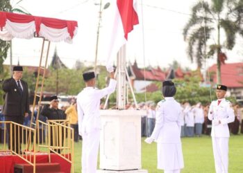 Upacara peringatan Hari Lahir Pancasila Tahun 2024 di Kota Solok.(Prokomp)