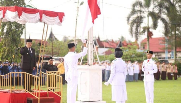 Upacara peringatan Hari Lahir Pancasila Tahun 2024 di Kota Solok.(Prokomp)