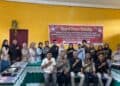 Ketua KPU Kabupaten Solok, Hasbullah Alqomar memantau pelaksanaan rekapitulasi di Kecamatan Hiliran Gumanti.(Ist)