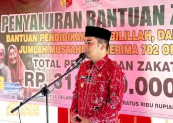 Wakil Wali Kota Solok, Dr. Ramadhani Kirana Putra memberikan apresiasi terhadap kinerja Baznas dalam pengelolaan zakat.(Prokomp)