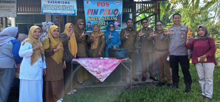 Salah satu Pos PIN Polio di Kota Solok yang siap melayani masyarakat.(Ist)