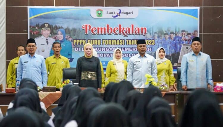 Pembekalan guru PPPK Kabupaten Solok formasi 2023 di Aula Solok Nan Indah.(Ist)