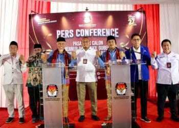 Pasangan Calon Gubernur (Cagub) dan Calon Wakil Gubernur (Cawagub) Sumatera Barat (Sumbar) Mahyeldi-Vasko Ruseimy resmi didaftarkan partai pengusung ke Komisi Pemilihan Umum (KPU) Sumbar.