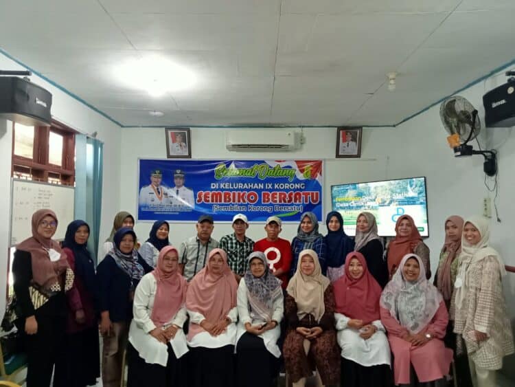 Pembinaan Program Desa Cantik di Kelurahan IX Korong oleh Tim BPS Solok.(Ist)