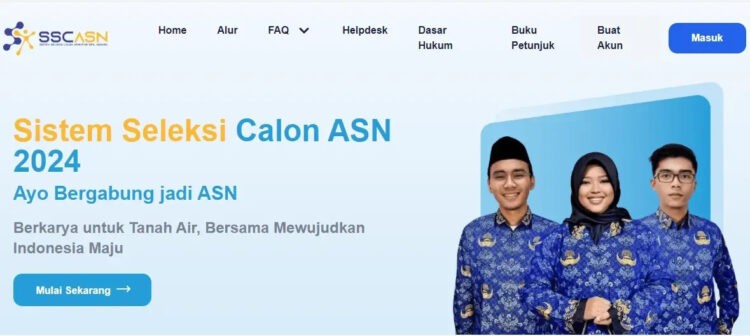 Portal online pendaftaran CPNS tahun 2024.(Ist)