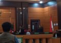 Sidang pembacaan pledoi dugaan kasus penggelapan di Pengadilan Negeri Padang