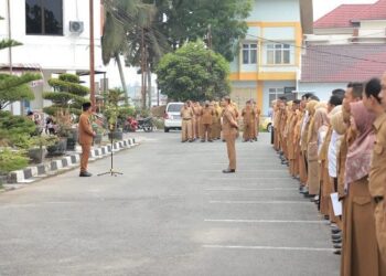 Wakil Wali Kota Solok, Dr. Ramdhani Kirana Putra pamit untuk cuti Pilkada kepada seluruh pegawai.(Ist)