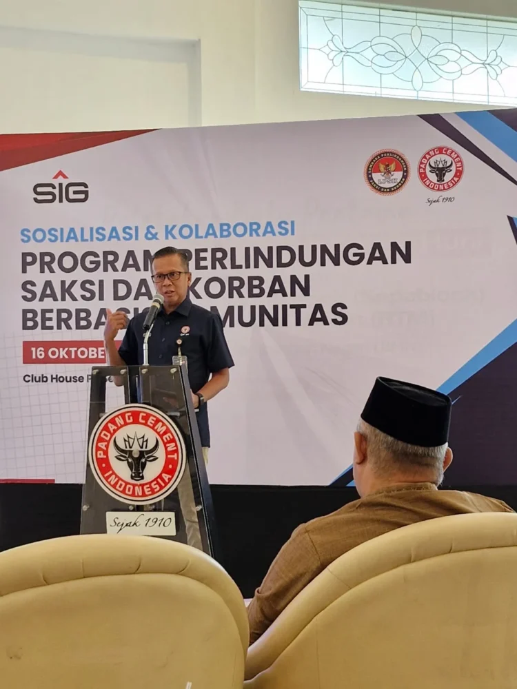 Kolaborasi dengan LPSK, PT Semen Padang Gelar Sosialisasi Program Perlindungan Saksi dan Korban Berbasis Komunitas