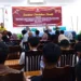 Puluhan mahasiswa dari HMI dan GMNI Solok menghadiri sosialisasi KPU Kabupaten Solok di Aula D'Relazion, Kota Solok.(Ist)