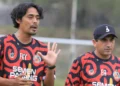 Video analis, FX Yanuar bersama pelatih Semen Padang FC, Eduardo Almeida