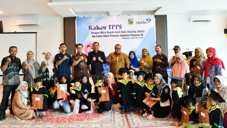 Rapat koordinasi TPPS Kabupaten Solok bersama mitra BAAS dalam percepatan penanggulangan kasus stunting.(Ist)