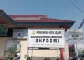 Kantor Badan Kepegawaian dan Pengembangan Sumber Daya Manusia Kota Solok.(Ist)