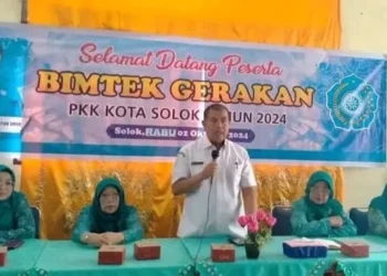 Bimtek peningkatan kapasitas pengurus PKK se-Kota Solok.(Ist)