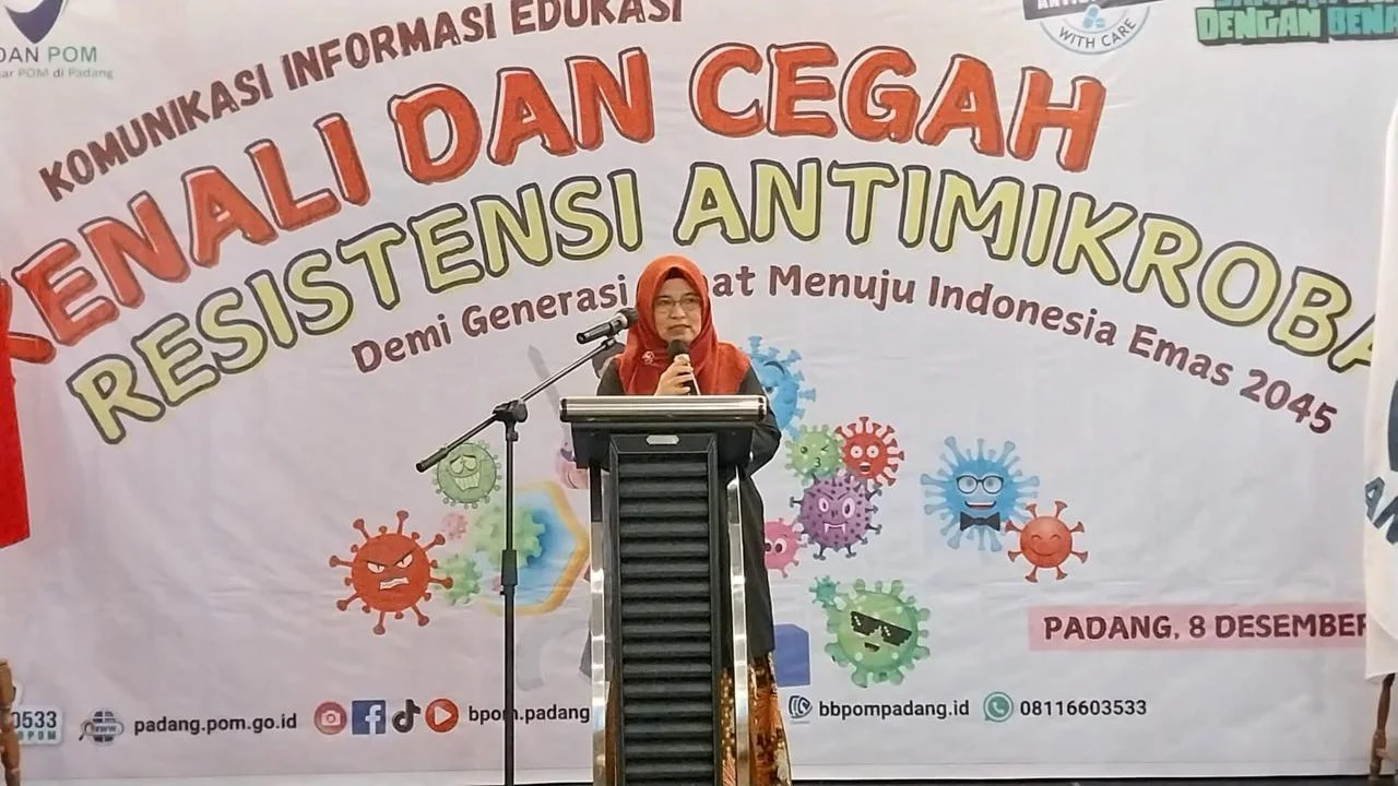 BBPOM di Padang Gelar Kegiatan Komunikasi Informasi Edukasi, Ajak Masyarakat untuk Bijak Dalam Menggunakan Antibiotik