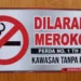 Stiker Kawasan Tanpa Rokok Dinkes Kota Solok.(Ist)
