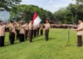 Pelantikan Kwarran Tanjung Harapan serta Lomba Prestasi Penggalang di Taman Pramuka Kota Solok.(Ist)