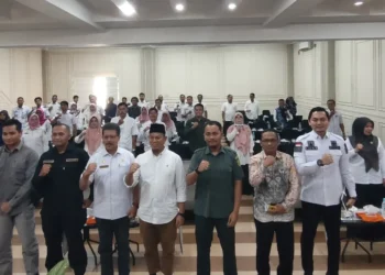 Deklarasi netralitas ASN, TNI, dan Polri bersama Bawaslu Kota Solok.(Ist)