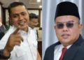 Kolase foto Bupati Solok Terpilih, Jon Pandu dan Ketua Fraksi Gerindra, Hafni Hafiz.(Ist)