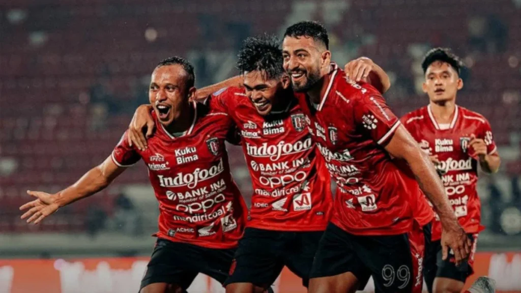 Selebrasi pemain Bali United