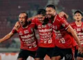 Selebrasi pemain Bali United