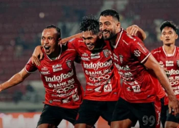 Selebrasi pemain Bali United