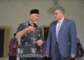 Gubernur Sumbar, Mahyeldi Ansharullah dengan Dubes Romania untuk Indonesia, Dan Adrian Bălănescu