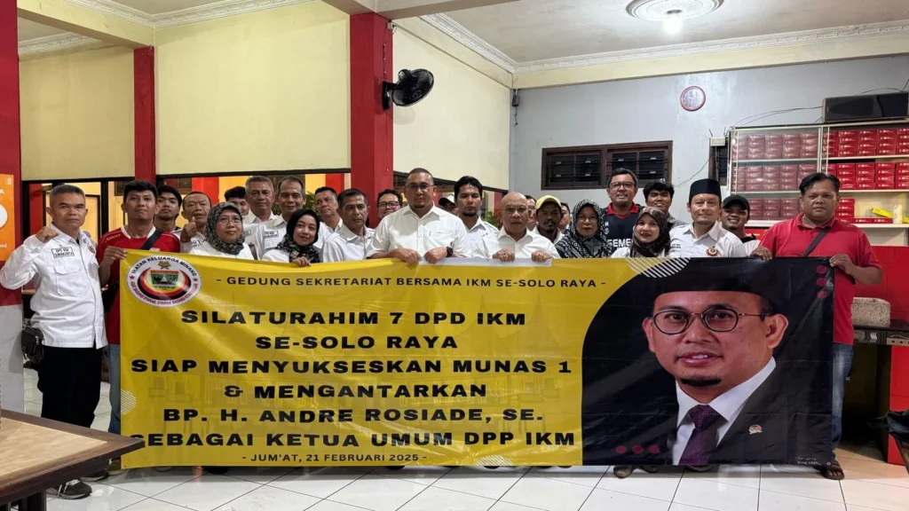 DPD IKM se-Solo Raya Dukung Andre Rosiade Calon Tunggal Ketum DPP IKM