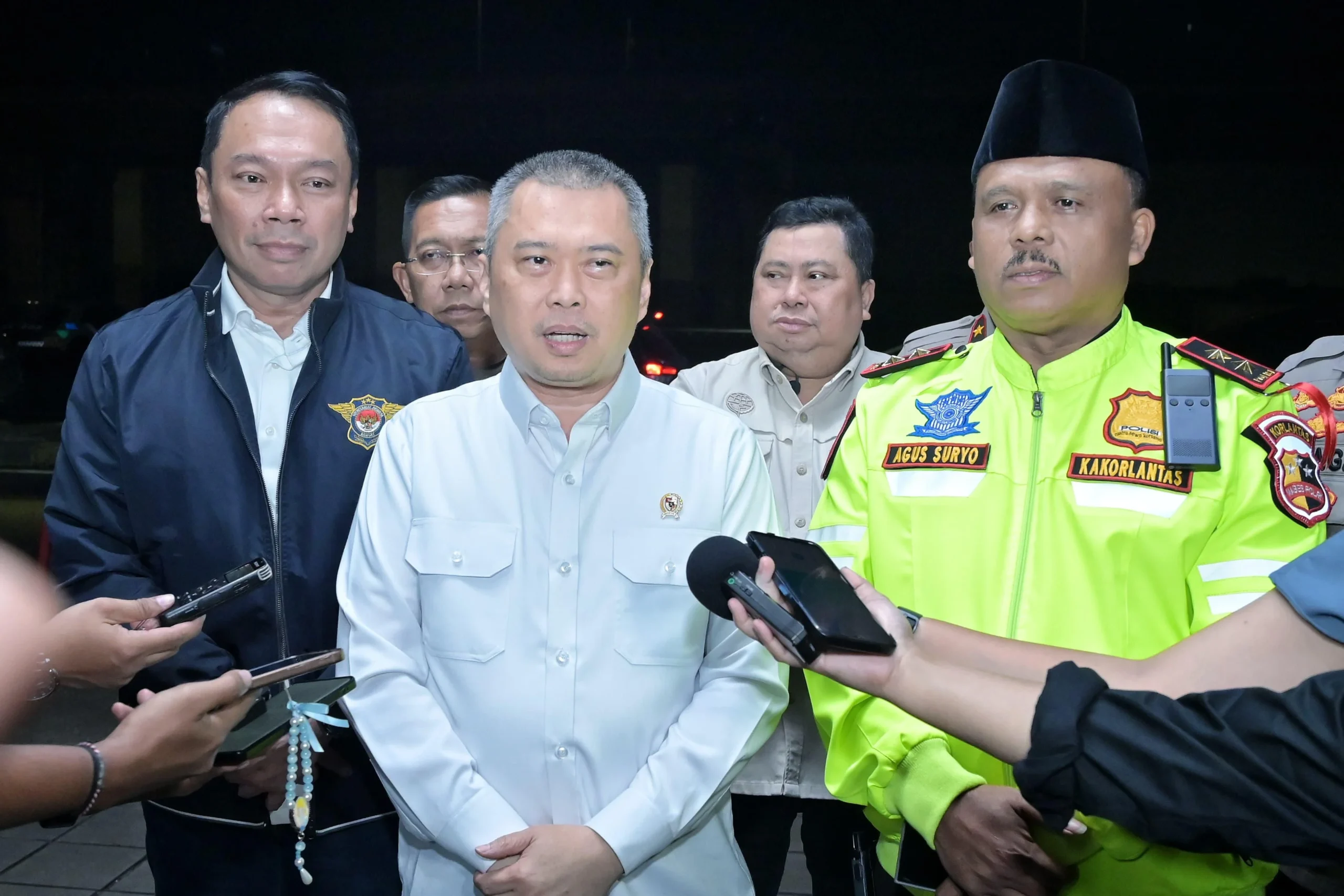 Menteri Perhubungan, Kakorlantas Polri, dan Direktur Utama PT Jasa Raharja Tinjau Kesiapan Pelabuhan Merak