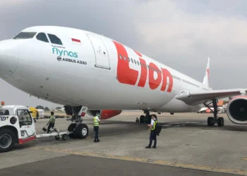 Pesawat Lion Air A330 yang memiliki kapasitas lebih besar