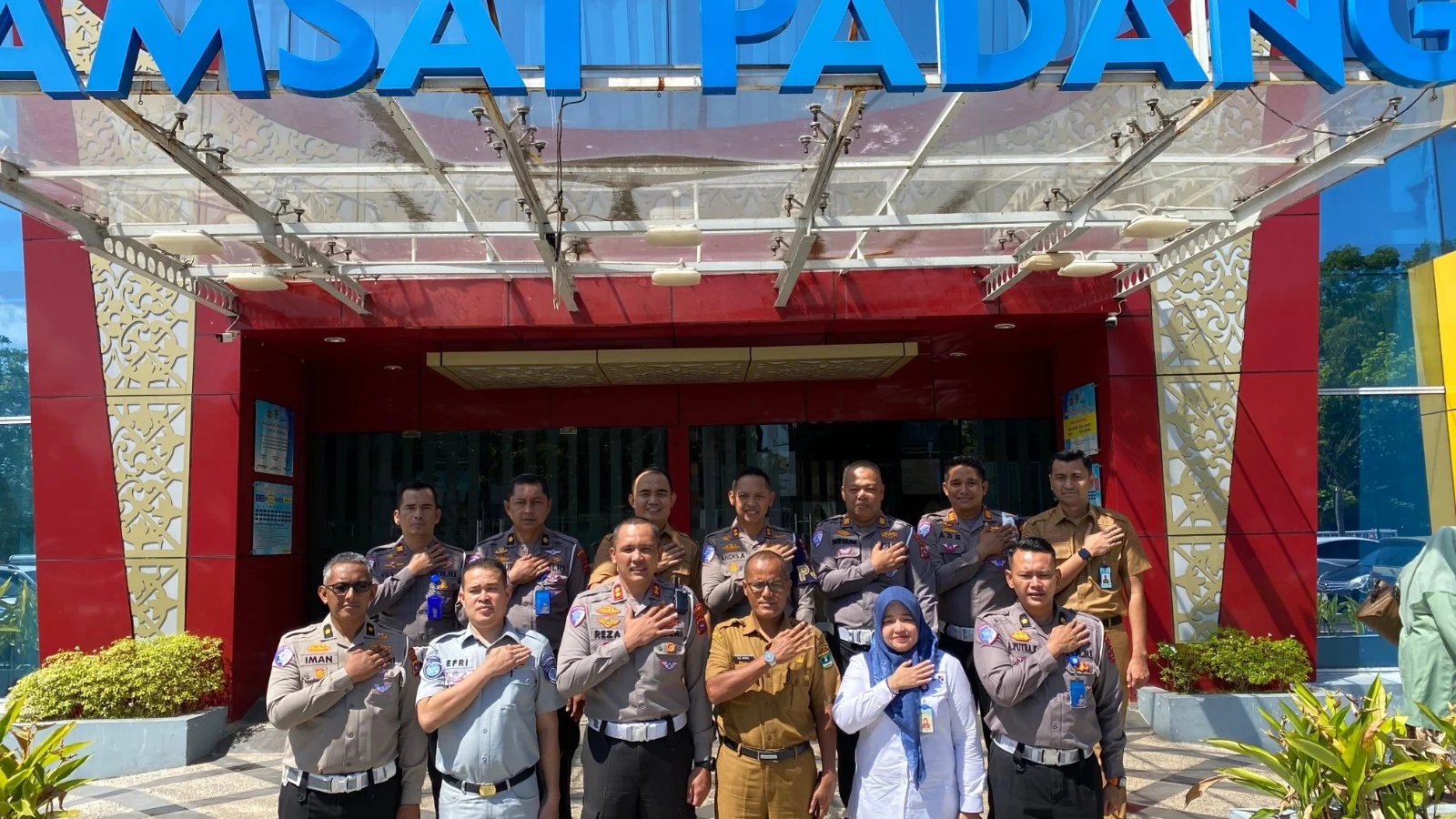Jasa Raharja dan Tim Pembina Samsat Kota Padang Terima Kunjungan Dirlantas Polda Sumbar