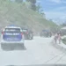 Kondisi jalan rusak di kawasan Aie Dingin, Kabupaten Solok