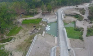 Penampakan Sabo Dam, bangunan penahan aliran lahar akibat letusan gunung berapi