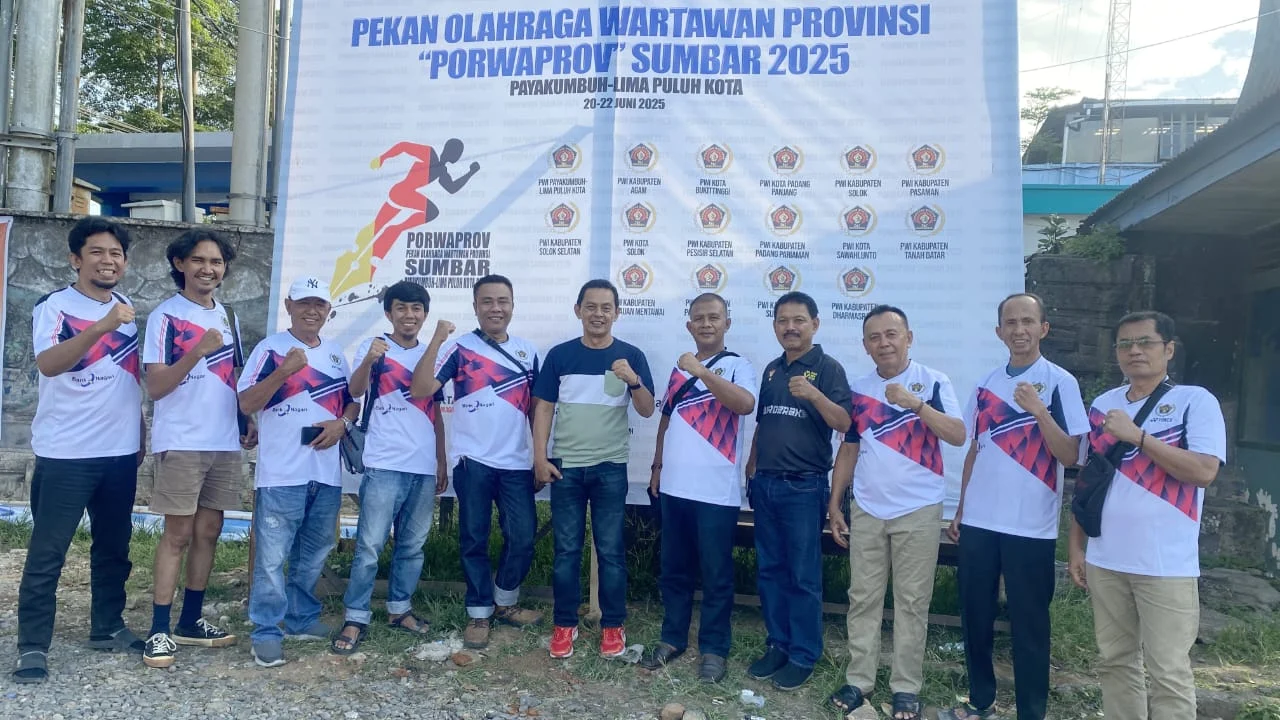 PWI Kabupaten Solok Ikut Semarakkan Porwarprov Sumbar 2025 di Paliko