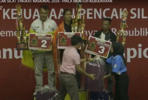 Raih Empat Emas dan Satu Perak, Paguyuban Perisai Diri 1955 Padang Juara Umum II Kejuaraan Pencak Silat Piala Kementerian Kebudayaan BMC 2025