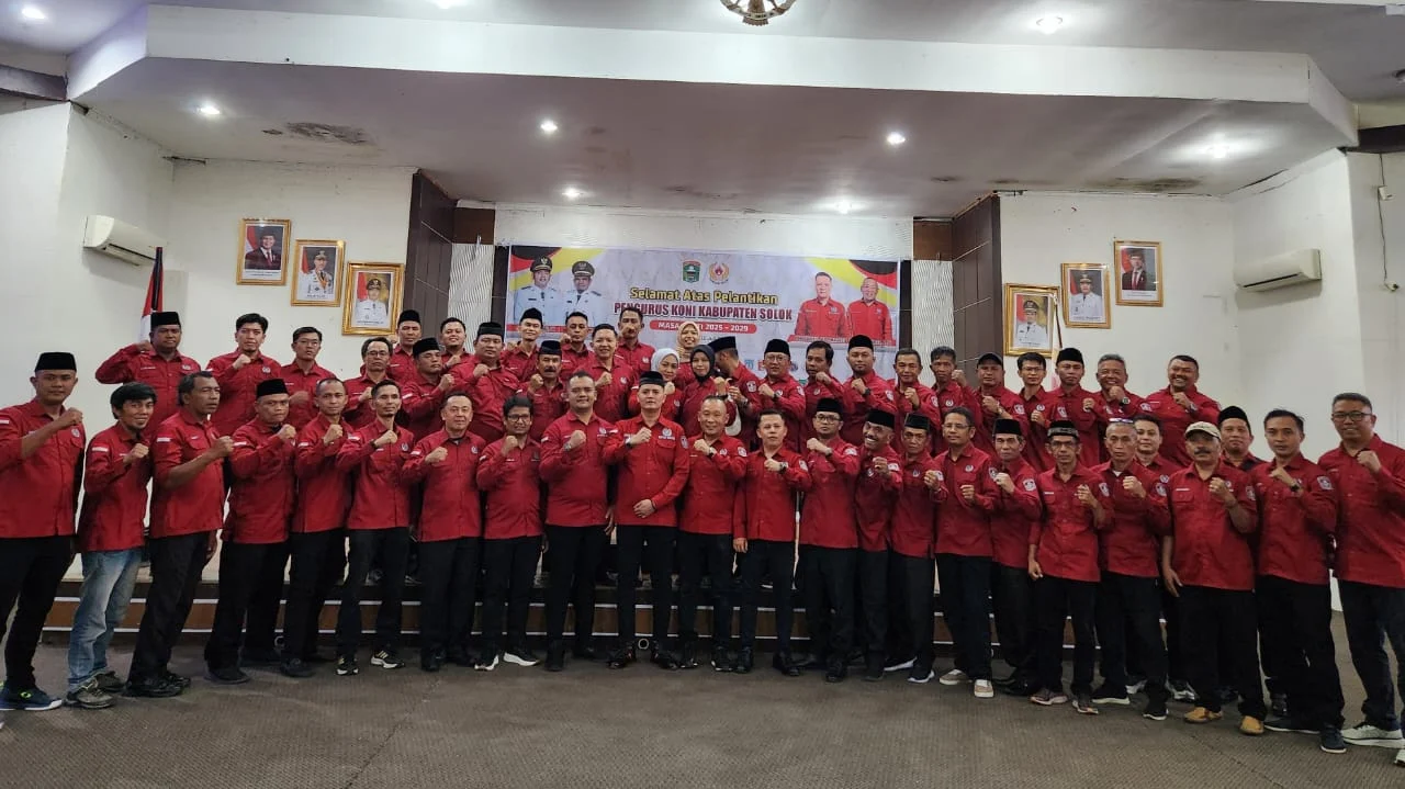 Pengurus KONI Kabupaten Solok Periode 2025-2029 Resmi Dilantik