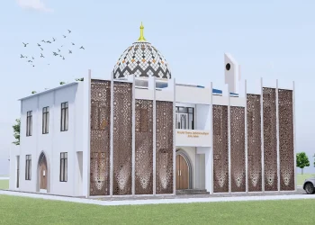 Master plan Masjid Taqwa Muhammadiyah Kota Solok.(Ist)