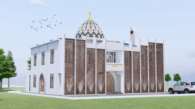 Master plan Masjid Taqwa Muhammadiyah Kota Solok.(Ist)
