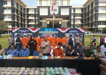 Jumpa Pers Pemusnahan BB Kasus Narkoba di Polda Sumbar, Rabu (17/9/2025)