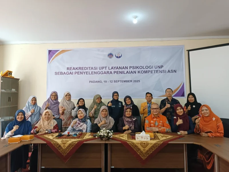 Divisi Assessment Center UPT Layanan Psikologi UNP Raih AKreditasi A