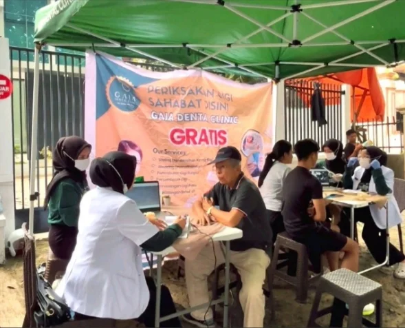 GAIA Dental Clinic Ajak Masyarakat CFD Padang Jaga Kesehatan Gigi Sejak Dini