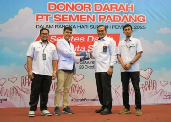 Semangat Sumpah Pemuda, 345 Kantong Darah Terkumpul di Donor Darah PT Semen Padang “Setetes Darah, Sejuta Semangat”