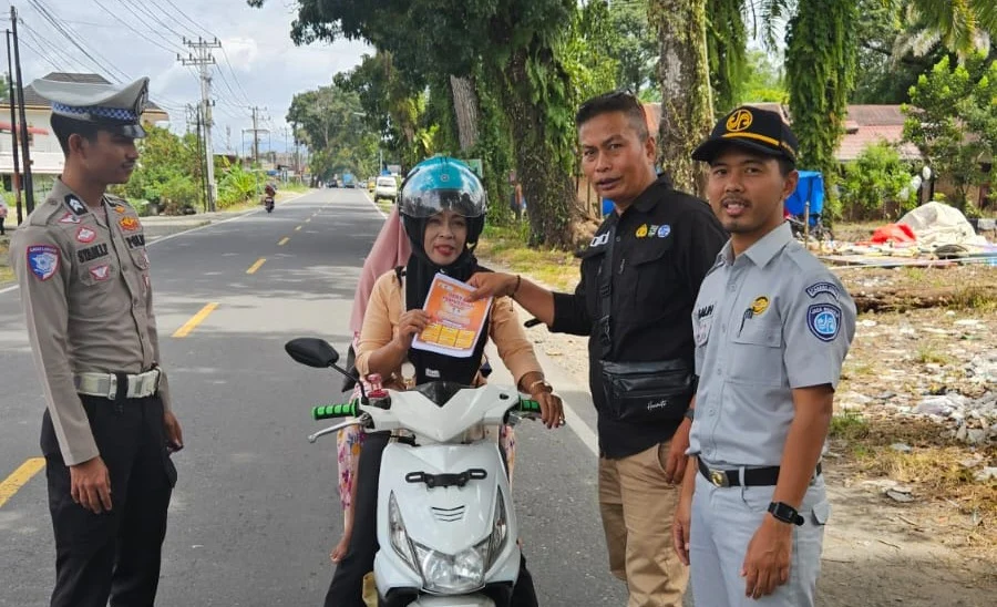 Jasa Raharja Bukittinggi Sosialisasi Program Pemutihan Pajak Kendaraan di Pasaman
