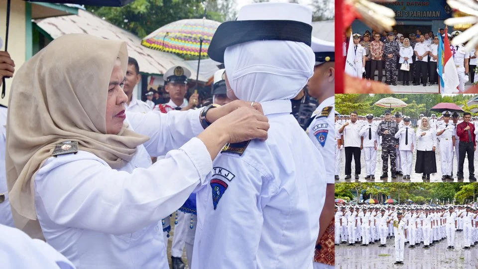 Hadiri Pelantikan Taruna SMK N 3 Pariaman, Ini Pesan Kadisdkpora Hertati Taher