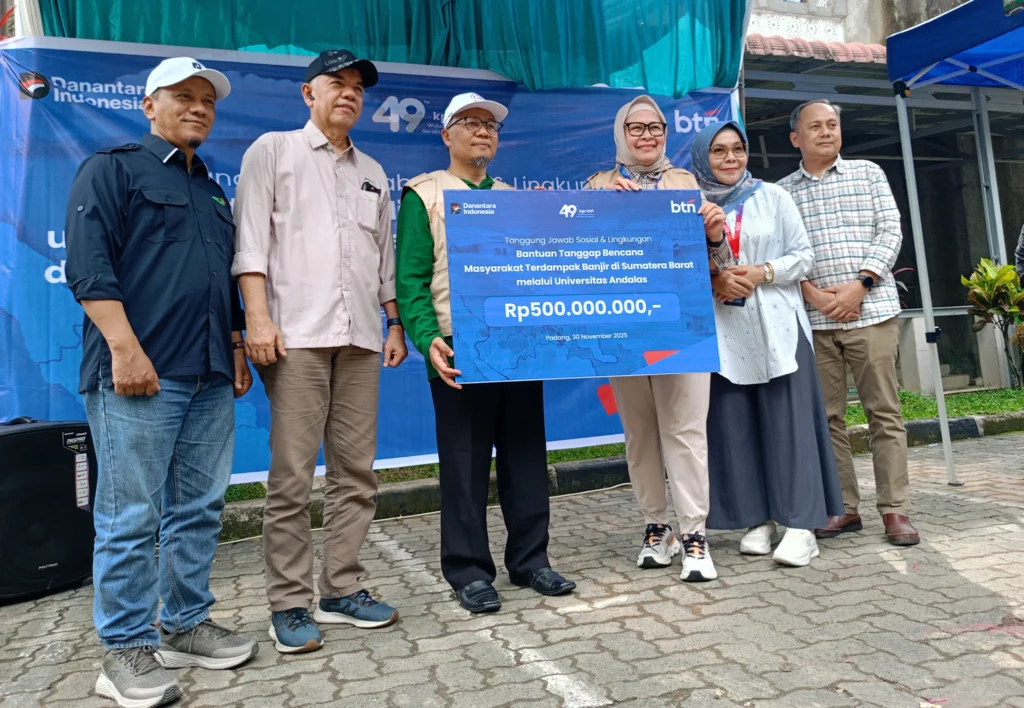 BTN Beri Bantuan Korban Bencana Melalui Unand