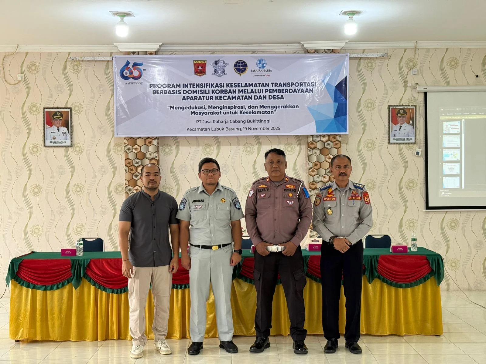 Jasa Raharja Bukittinggi Adakan Intensifikasi Keselamatan Transportasi Berbasis Domisili Korban