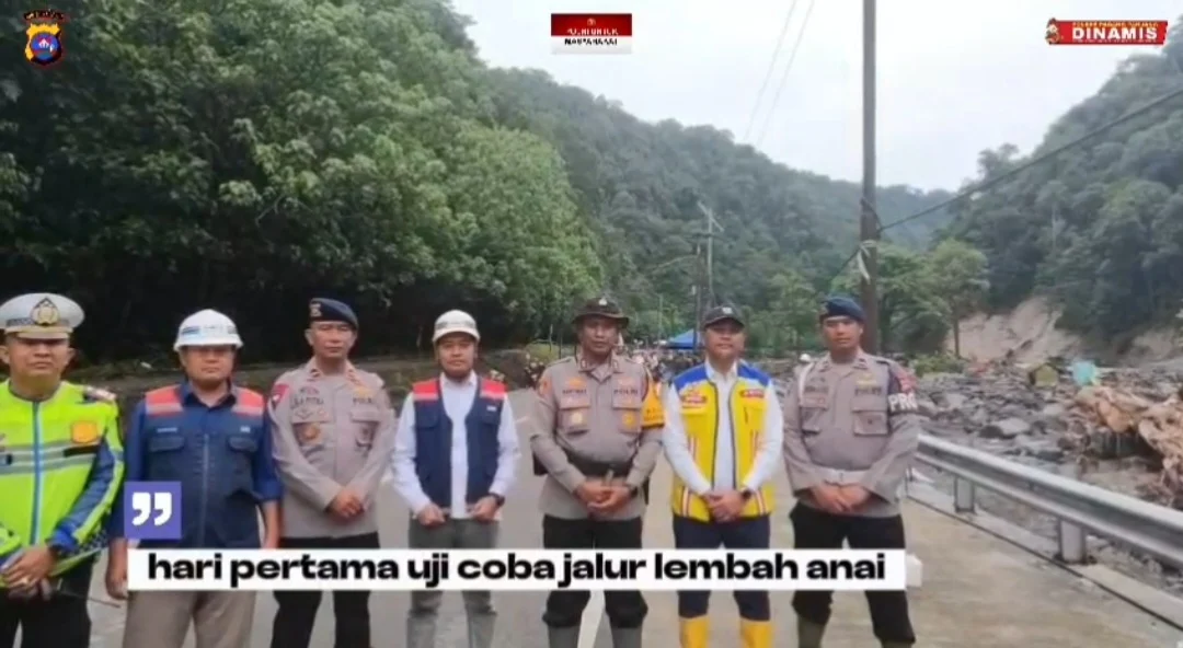 Polisi Uji Coba Jalur Lembah Anai Selama Tiga Hari